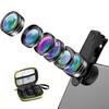 Universal 6-in-1 Mobile Lens Set: Fisheye, Wide-angle, Macro, Telephoto, Polarizing, Starlight.