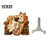 Indoor Halloween Party Decorations Cute Ghost Ornament, Cartoon Festive Wooden Statue, Atmosphere Wood Ornaments Creative Ornament for Home