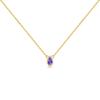 ANDYWEN 925 Silber 7 Farben Regenbogen Bunt Ovale Zirkon Anhänger Halskette Damen Luxus Schmuck Choker