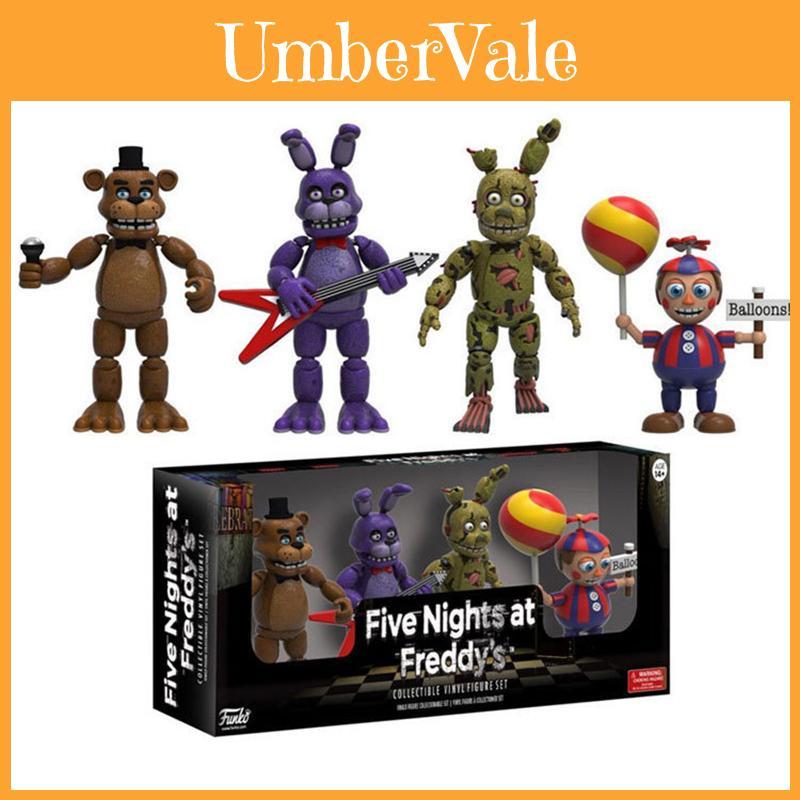 Stupende 4 Pezzi Action Figures Five Nights At Freddy's Pizza Simulator Per Collezionisti Definitivi