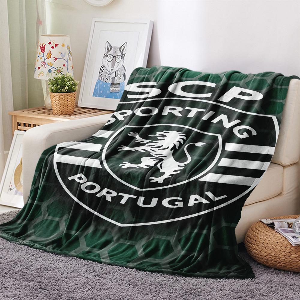 Sporting CP Print Flannel Blanket, High Quality Comfortable for All Seasons, Home Decor, Warmth and Comfort, Perfect for Christmas Gifts