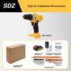 Double Speed Lithium Battery Hand Drill and Electric Screwdriver Set