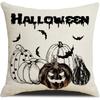 Black and White Letters Pumpkin Halloween Pillowcase Cartoon Spider Funny Ghost Festival Sofa Set Combination Pillowcase