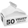 50PCS Velvet Hangers Shirt Clothes Drying Rack Wardrobe Organizer And Storage For Coats Pants Dress Rack Balcony Home Accessory