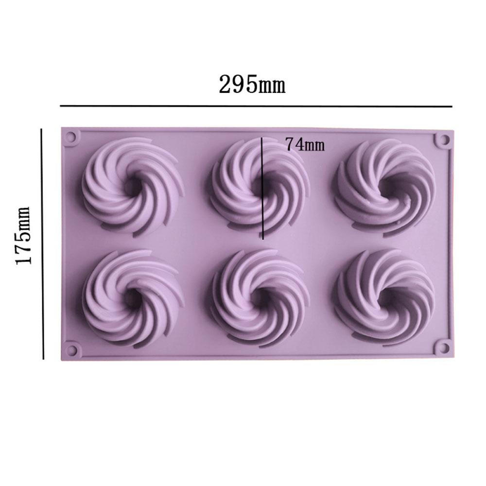 

Пористая спиральная силиконовая форма для торта, инструмент для выпечки, пончики, шоколадное желе, форма для кубиков льда, бисквитное украшение, изготовление мыла, свечи, подарки
