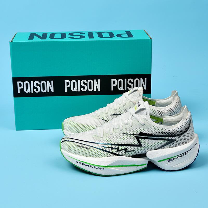 Carbon board running shoes men's flying power flying shadow summer mesh shock absorption couple Popcorn rebound sneakers