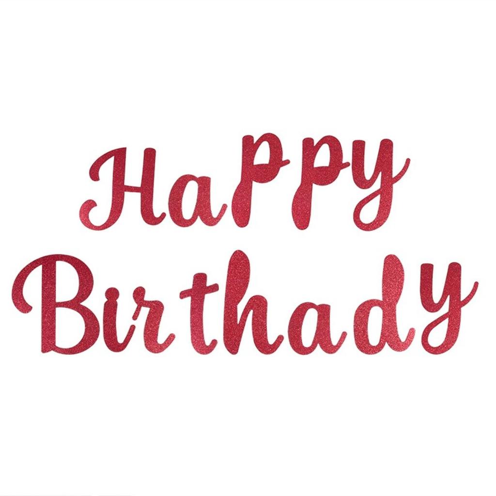 Creative Birthday Flag Happy Birthday Party Decor Kids Adults Hanging Banner Photo Backdrop Wedding Decoration