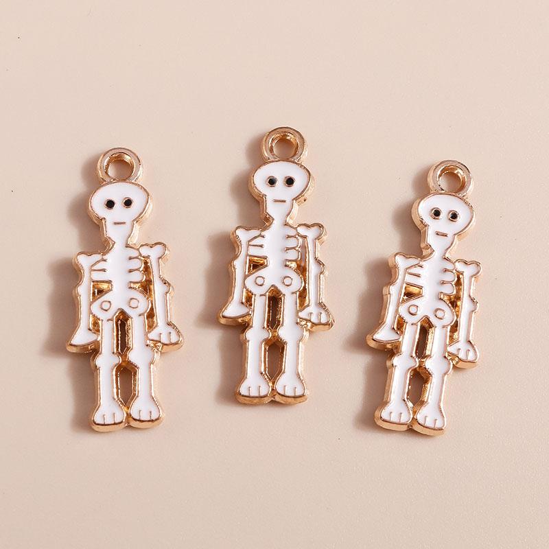 10pcs Mix Cute Enamel Halloween Charms Pumpkin Ghost Bat Charms Pendants for Jewelry Making DIY Earrings Necklace Accessories