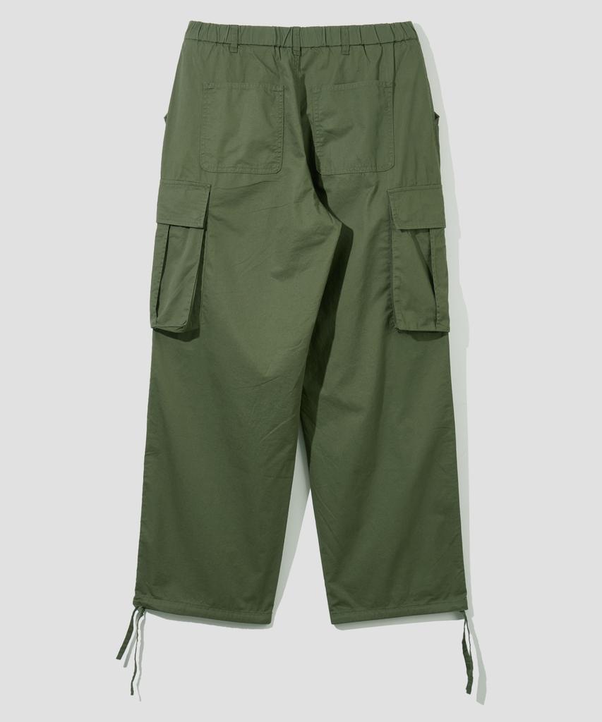 AGOD Cargo Strap Parachute Cotton Pants [Khaki]