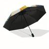 1pc Boy and Fox on Earth with Stars Umbrella with Plastic Handle,Suitable for All Seasons Home Travel Outdoor UmbrellaM960