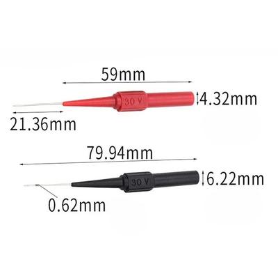 Extensão de Sonda de Teste para Multímetro Ponta Agulha para Piercing Traseiro Sondas Ferramentas Automotivas Kit de Reparo de Carro Automotivo Máquina 30V Ferramentas de Diagnóstico