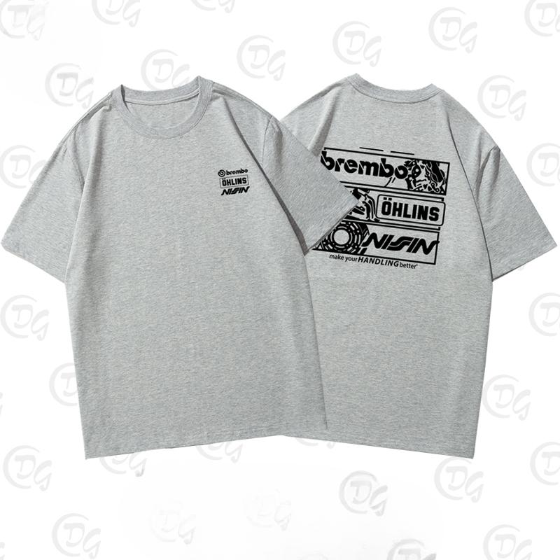 2025 Sweden OHLINS Motorcycle Shock Absorber Modified Short-sleeved T-shirt Male and Female Cyclists Riding Clothes