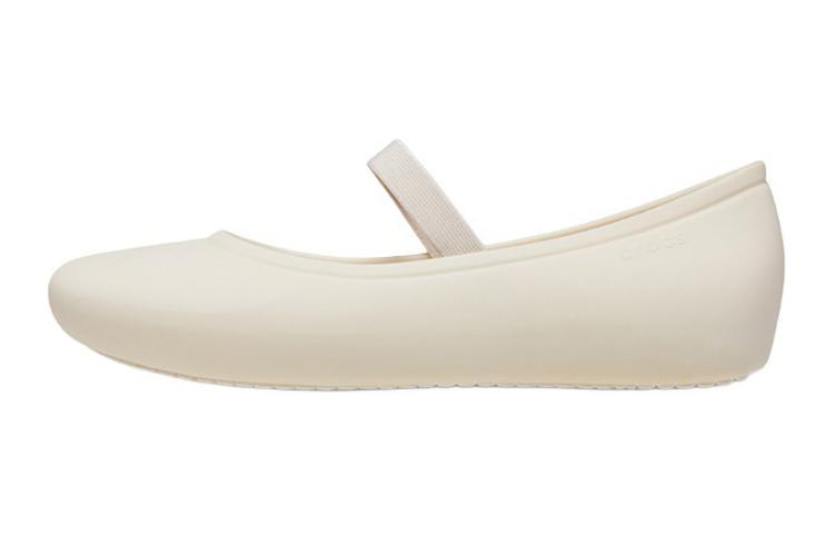 Crocs Slip Resistant Abrasion Resistant Slip Resistant Abrasion Resistant Low top Kids  Leather Shoes White Kids  209429-160 29