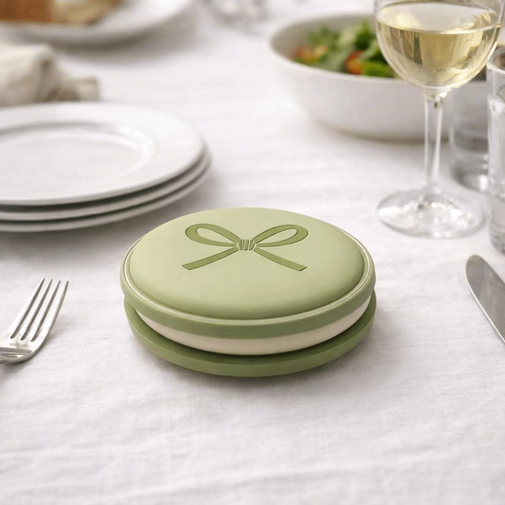 6 Piece Thickened Cup Mat Non-slip Drink Pad Household Macaroon Coaster Set Office