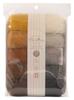 Hamanaka Aclaine Wool Felt, 10-Color Set, Approximately 2g Per Color, Brown and Black and White, H441-142-8