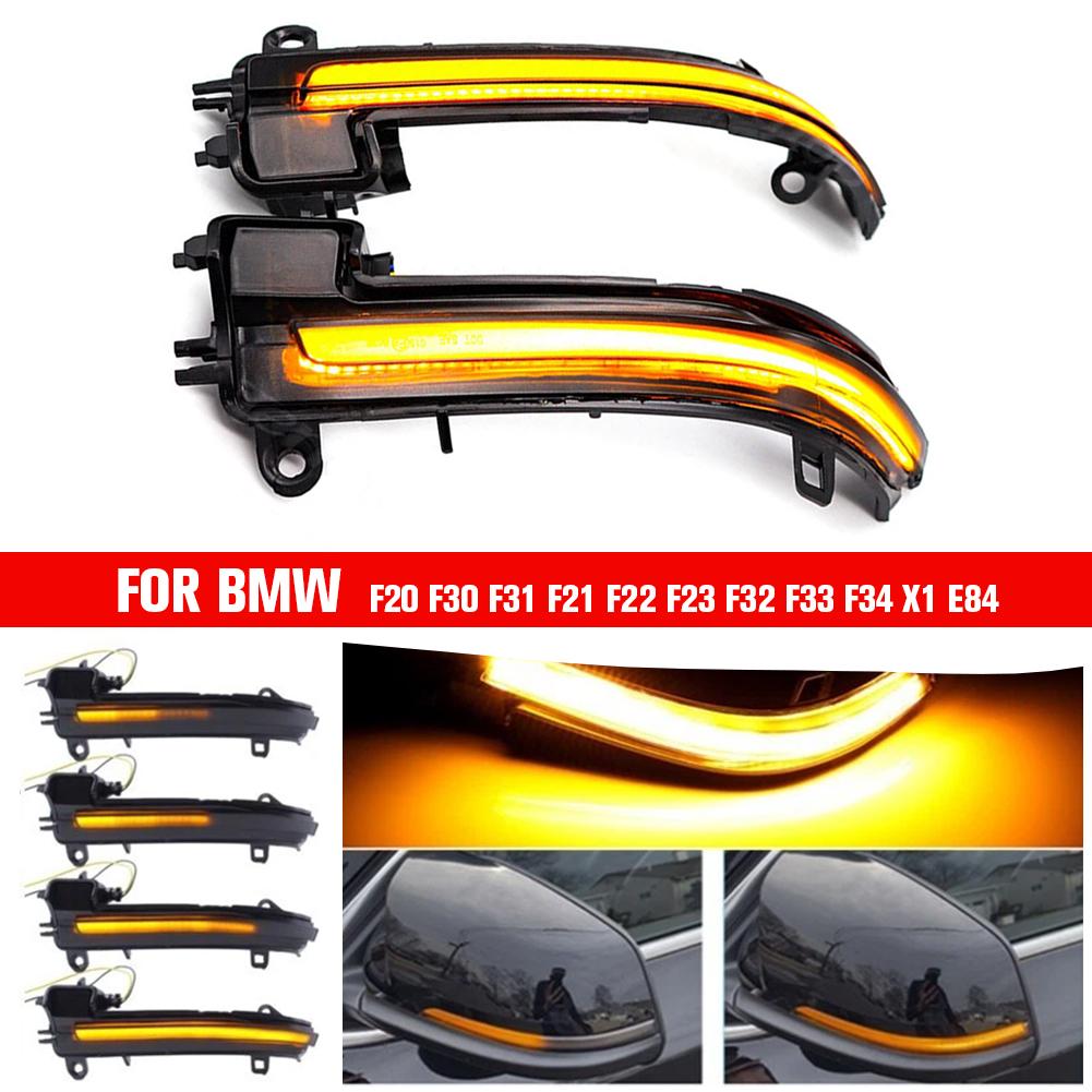 2Pcs Side Mirror Indicator Lamp ABS Flowing Water Blinker Flashing Light 13.5V Exterior Mirror Turn Signal Lamp Car Accessories