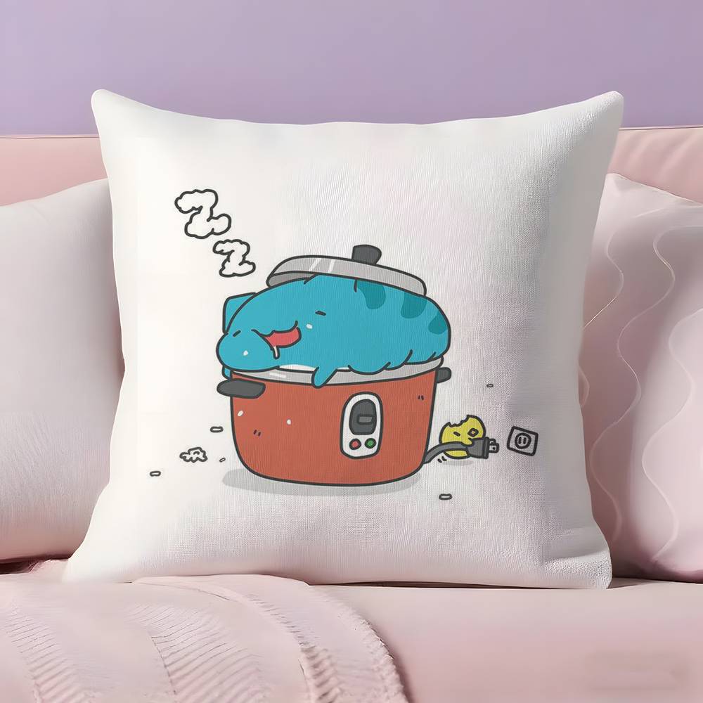 

B-Bugcat C-Capoo Pillow Case Ultra Soft Skin Friendly Fabric Cloud Like Comfort & Concealed Zipper 30cmx30cm
