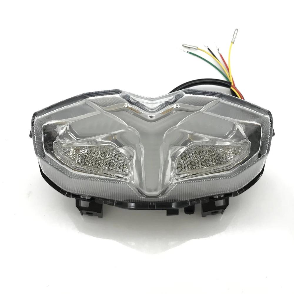 Motorcycle LED Taillight Brake Light Rear Warning Lamp Turn Signal Light For Yamaha MT09 MT-09 SP FZ09 FZ-09 белый