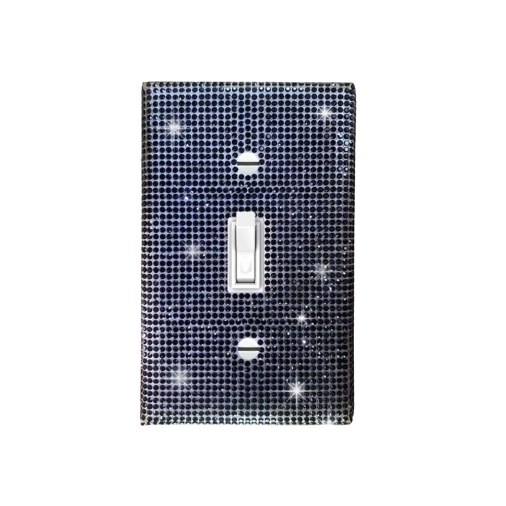 Sparkling Switch Decorative Cover Dustproof Wall Panel Fashion Wall Plate Cover Living