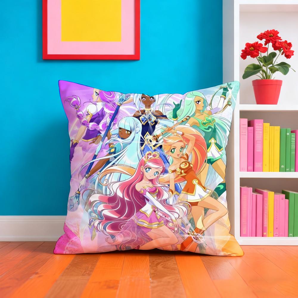 L-lolir-Rock Rock Anime Pillow Case Pillow Case Plush Fabric Soft Double Sided Print Home Sofa High Quality Cushion