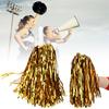 6PCS Cheer Ing Poms Flower Ball for Sport Competition Football Basketball MatchGold