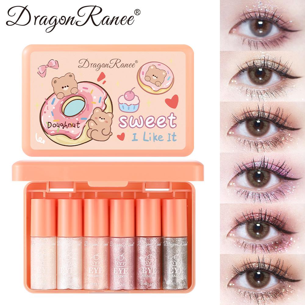 

6-Piece Eye Shadow Set, Pearlescent Eye Shadow, Double-Ended One-Touch Molding Lazy Eye Shadow, Pearlescent Eye Shadow Pen, Novice Beginner Eye Shadow