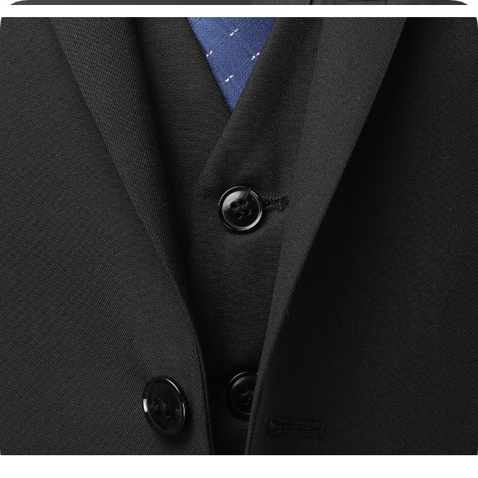 Men's Black Business Men's Suits, Men's High-end Professional Formal Suits, Navy Blue Overalls, Jackets