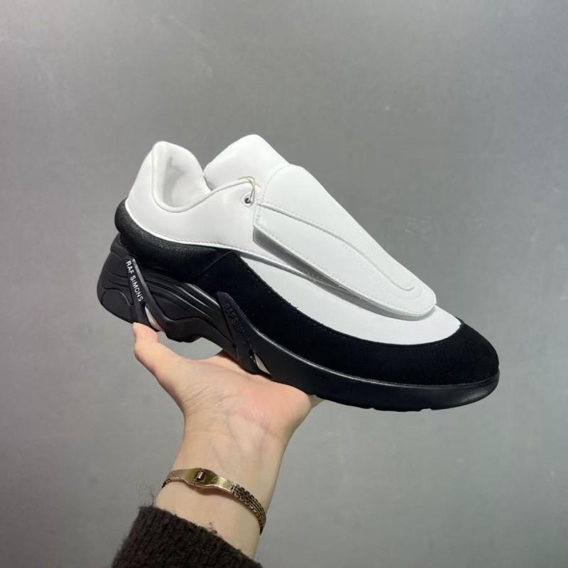 RAF SIMONS Antei Low-Top Comfort Sneakers Men Women Chunky Platform Sole Full Leather Upper Sheepskin Lining