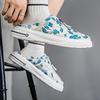 Half Shoes For Men Mules Closed Toe Board Shoes Platform Slides Slip On Flats Backless Loafers Slippers Semi-Drag Casual Shoes