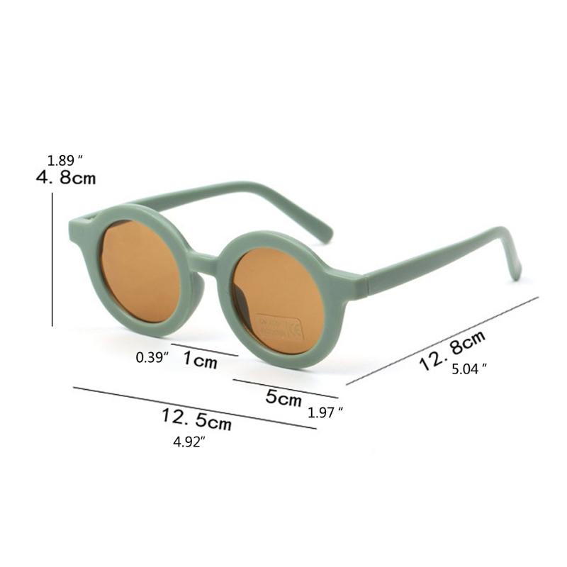 Summer Retro Round Kid Polarized Sunglasses UV 400 for Protection Child Sunglasses Holiday Outdoor