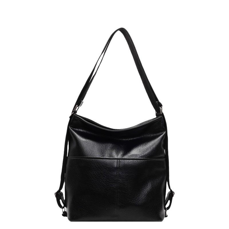New Soft Leather Texture Armpit Bag High Capacity Women Backpack Versatile Commute Shoulder Tote Bag