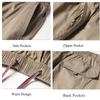 Big Size Men's Cargo Pants New Spring Summer Trousers Straight Leg Work Pant Men Casual Loose Cotton Overalls Side Multi Pockets