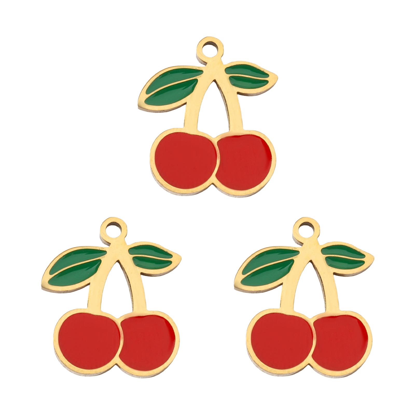 

Набор из 3 сережек-ожерелья с фруктами, изящный стальной кулон с фруктами, аксессуары-шармы для элегантного ювелирного дизайна 496