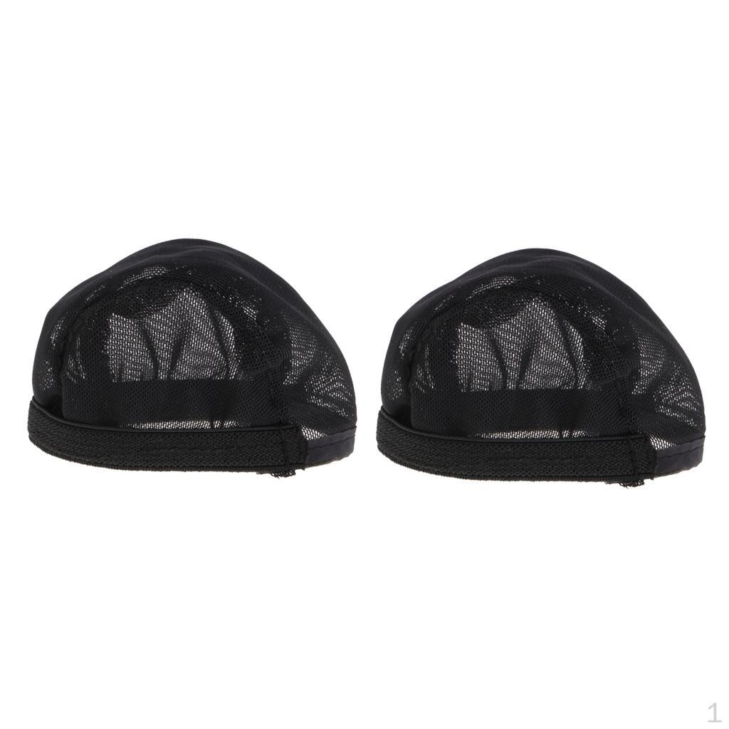 2 Pieces Doll Headgear Wig Fixed-wig Net /12 Kurhn Dolls Accessory