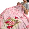 Mother's Day Gift Giving Digital-printed Polyester Bedroom Velvet Flannel Soft Sofa Cover Blanket Fleece Soft Sofa Cover