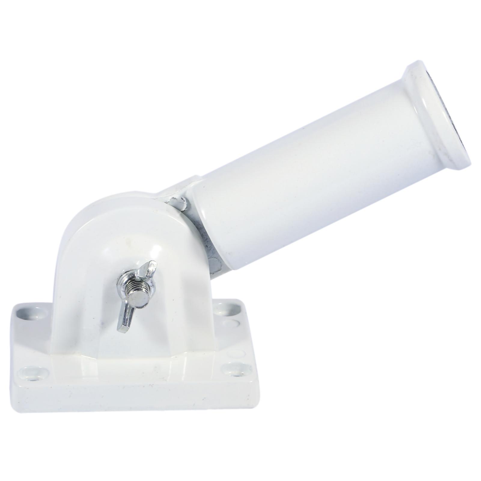 

Wall Mount Adjustable Holder Bracket Stainless Steel Flag Pole Windsock Base with Screws