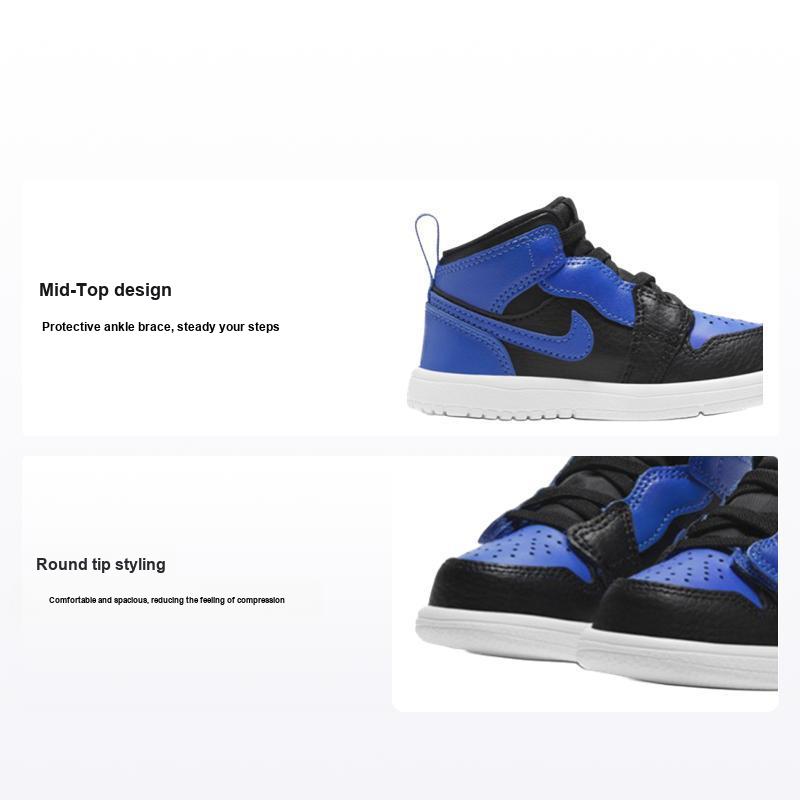 Детские кроссовки Air Jordan 1 Mid ALT TD Royal Blue Black Hyper-Royal White AR6352-077 23.5
