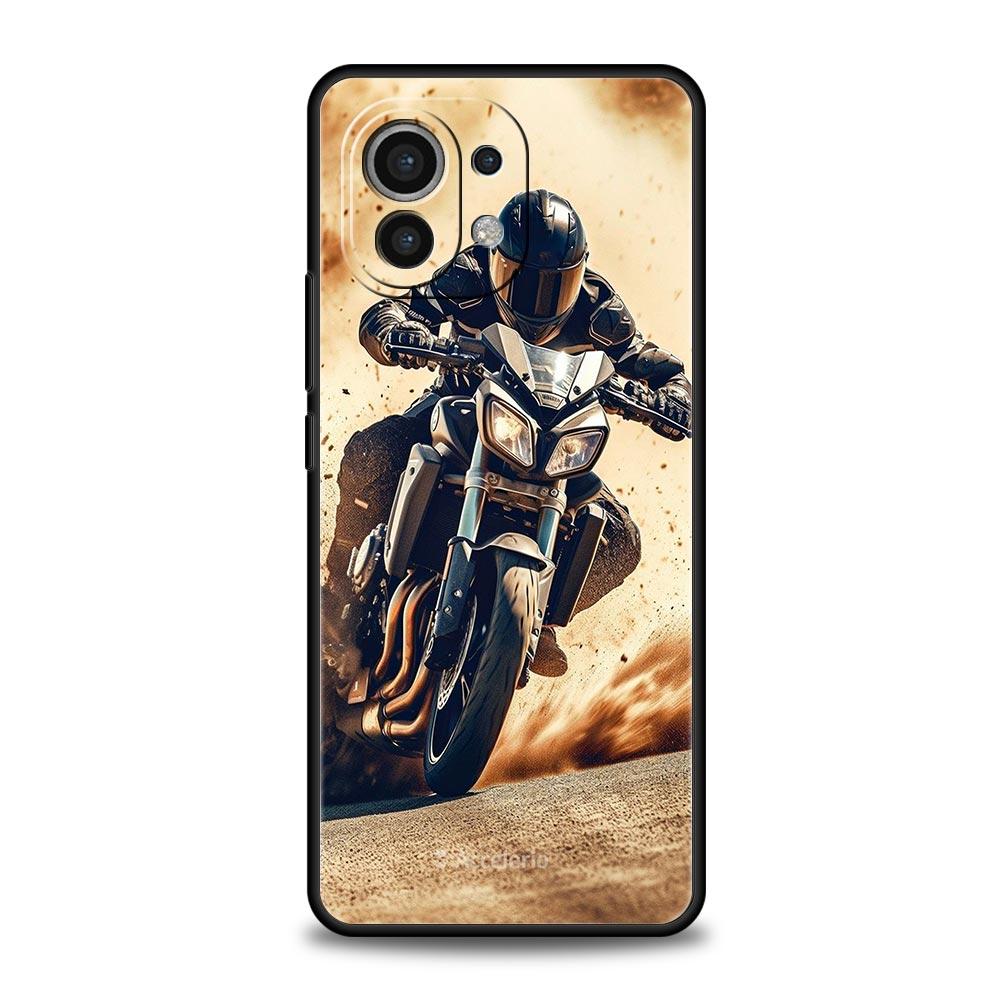 Phone Case For Xiaomi Mi 15 14 14T 13T 12T Pro 12 13 11 Lite 5G 11T X6 X5 Pro Soft TPU Cover Moto Cross Motorcycle Sports
