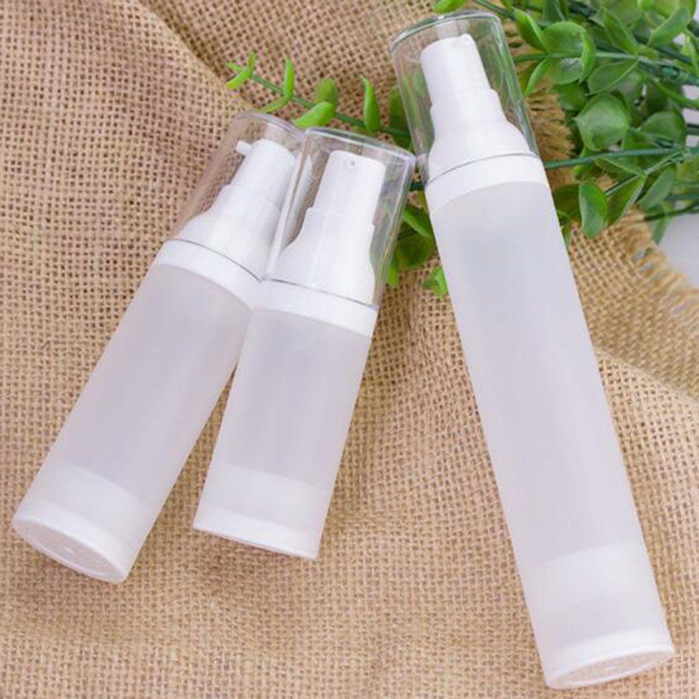 

Cosmetic Bottle Plastic Frosted Container Refillable Vacuum Bottle Empty Bottle Airless Pump