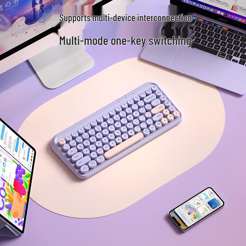 BOW K500D Triple-Mode Bluetooth Wireless Keyboard