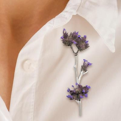 Creative Branch-Shaped Flower Insert Brooch Plastic DIY Clothing Corsage Metal Branch Pins for Brooches with Insert Flowers