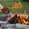 Black Brown Fireplace Bellows MDF Board Campfire Air Blower  Picnic Grilling Camping