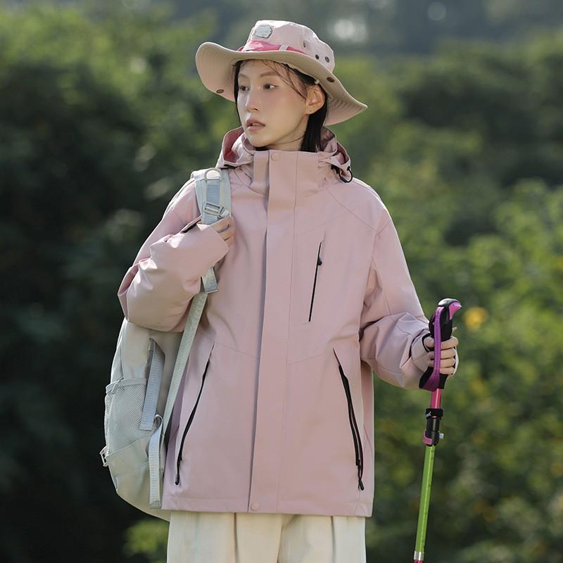 Waterproof Windbreaker Jacket Couples Outdoor Hiking Camping Lightweight Single Layer Hooded Coat