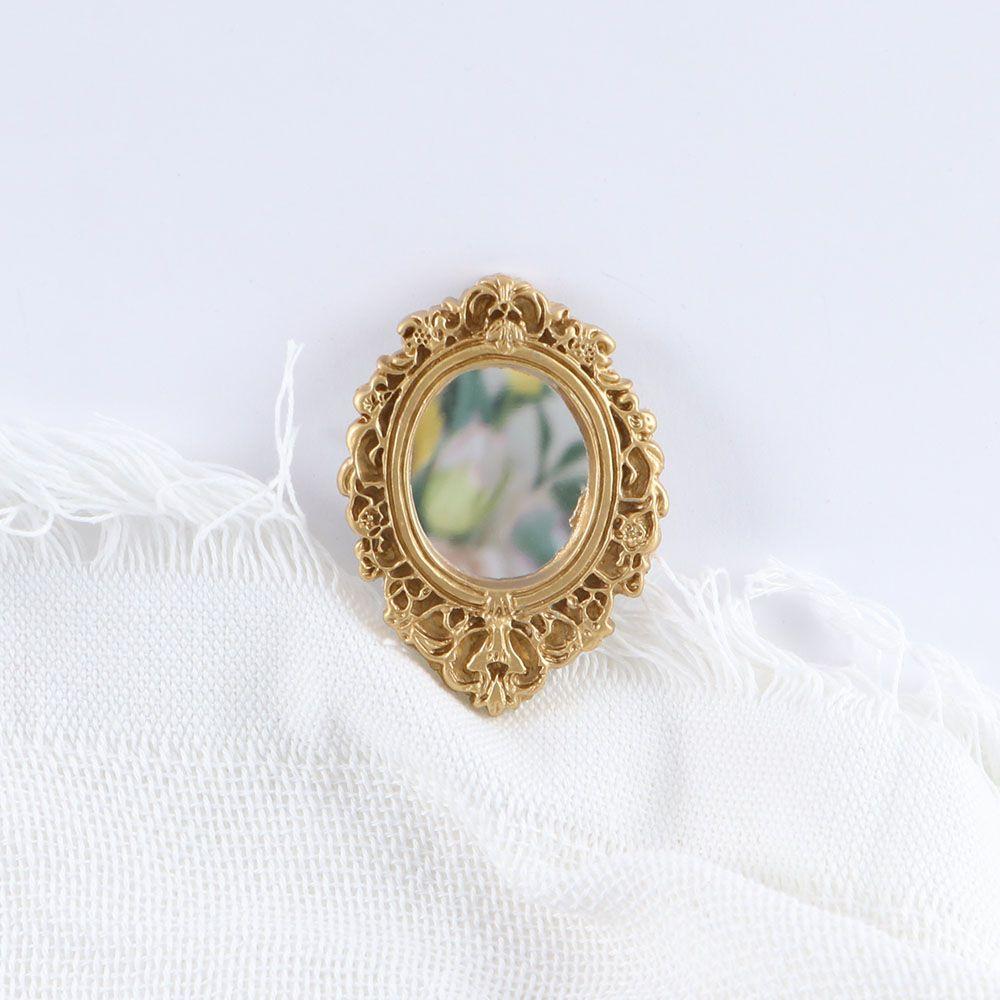 1/12 Baroque Tiny Victorian Mini Dollhouse Mirror Furniture Miniature Ornament