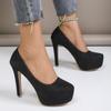 2026 Fashion Women High Heels Modern Ladies Party Shoes Platform Super High Heels 12cm Silver Pink Wedding Bridal Shoes