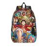 Monkey D. Luffy One Piece Fashion Backpack with Pocket Student Work  Daypack for Men Women College Canvas Bags