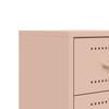Nightstand Pink 36 x 39 x 60.5 cm Steel