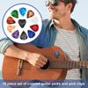 No-Brand Colorful Acoustic Guitar Picks for Beginners, 0.46mm