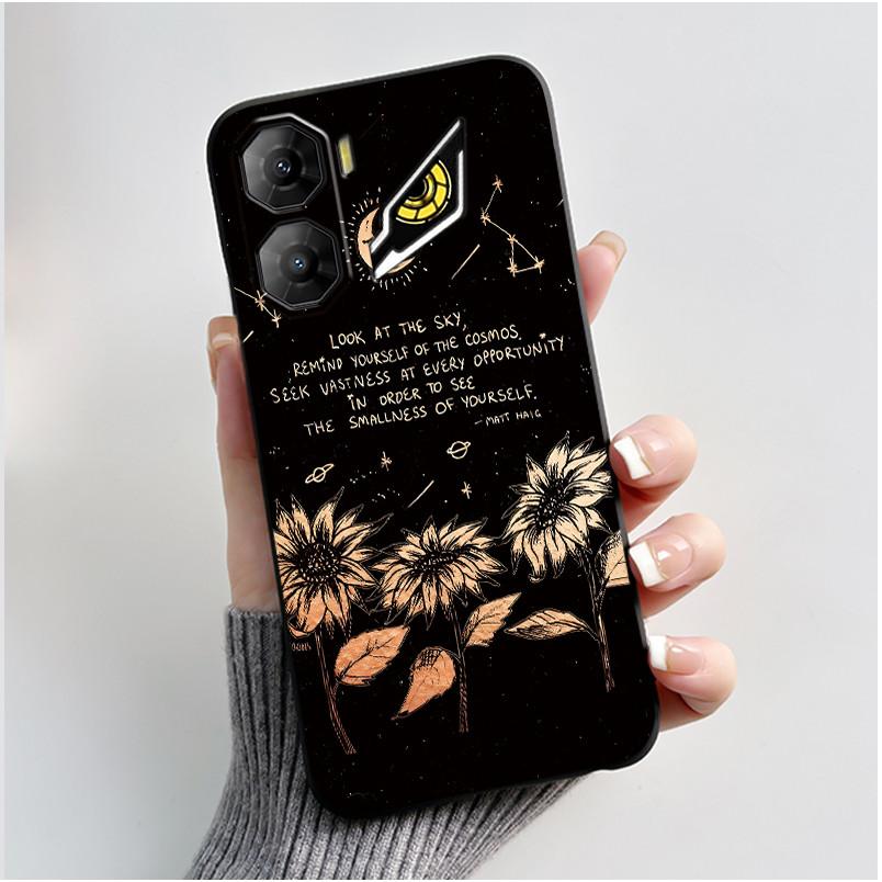 Custodia per Telefono Per ZTE Nubia Neo 3 5G Z2464N Custodia Estetica Moda Gatto Carino Cartone Animato Nero Morbido TPU Silicone Copertura Protettiva Completa
