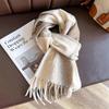 Fashion Luxury Winter Cashmere Scarf Keep Warm Thickened Women Shawl Wraps Windproof Coldproof Warm Scarf Winter Outdoor